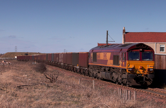 66148 passes though Cambois Depot