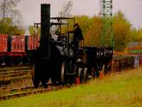 Locomotion shunting with chaldrons in spingwell yard