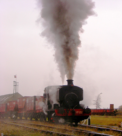 No.22 leaving Springwell Yard.