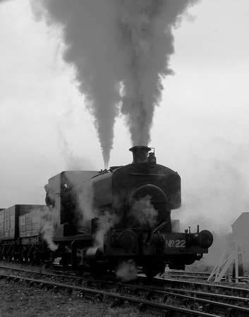 No.22 leaving Springwell Yard.